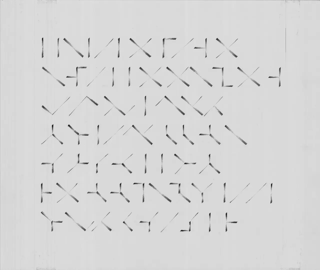 Many shapes with even gray color