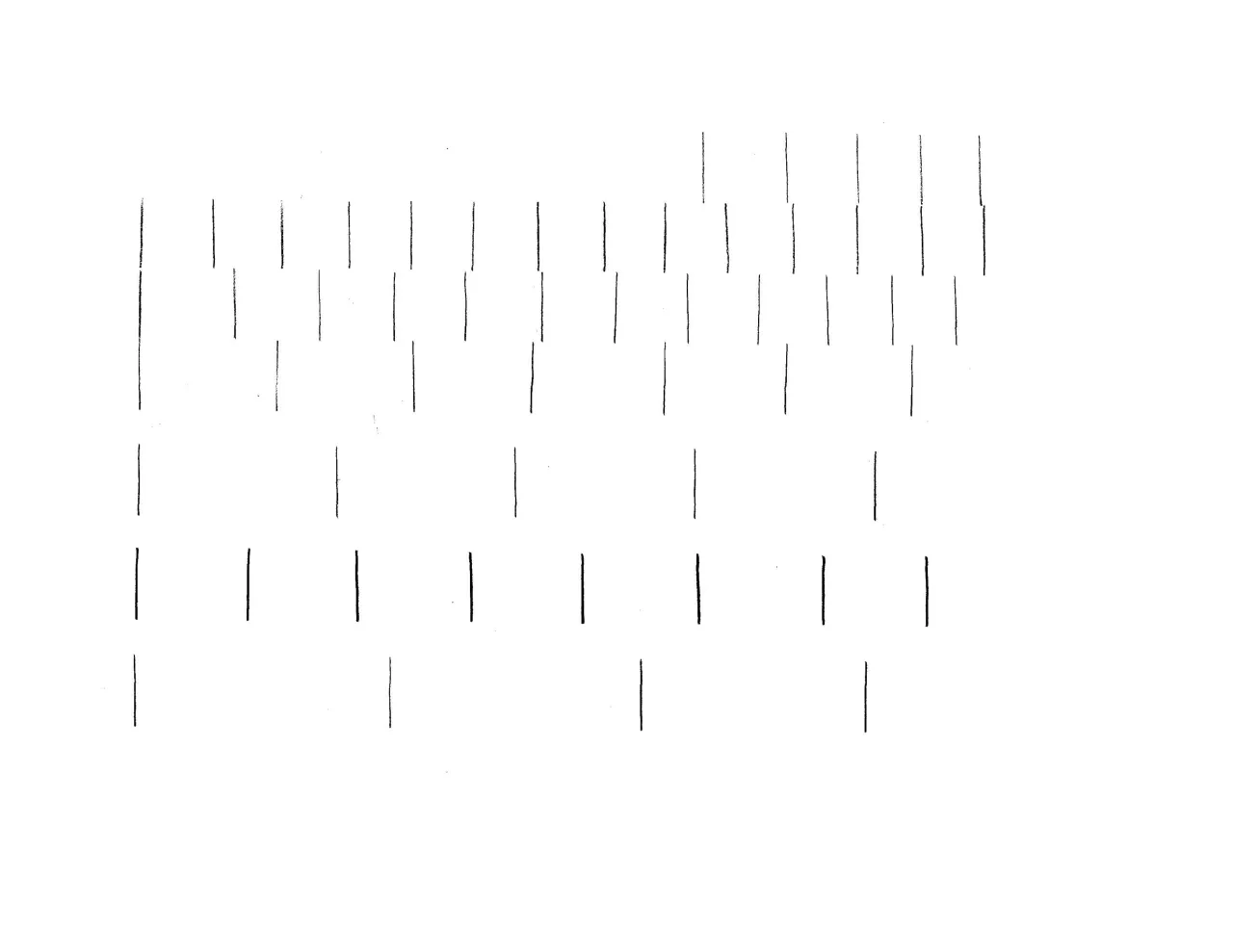 Frame sheet with horizontal lines