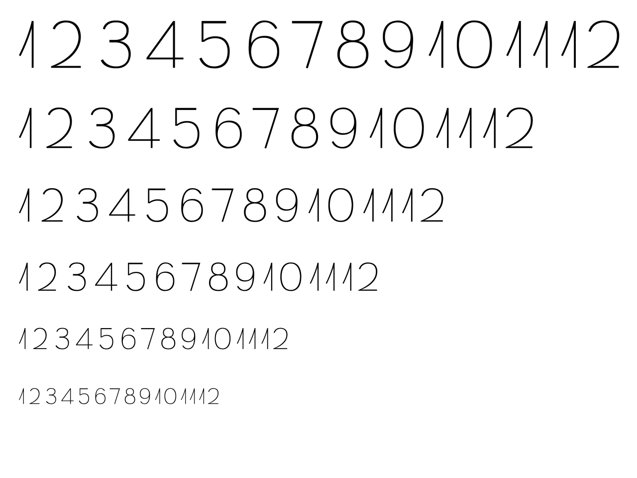 Custom Typeface for the display
