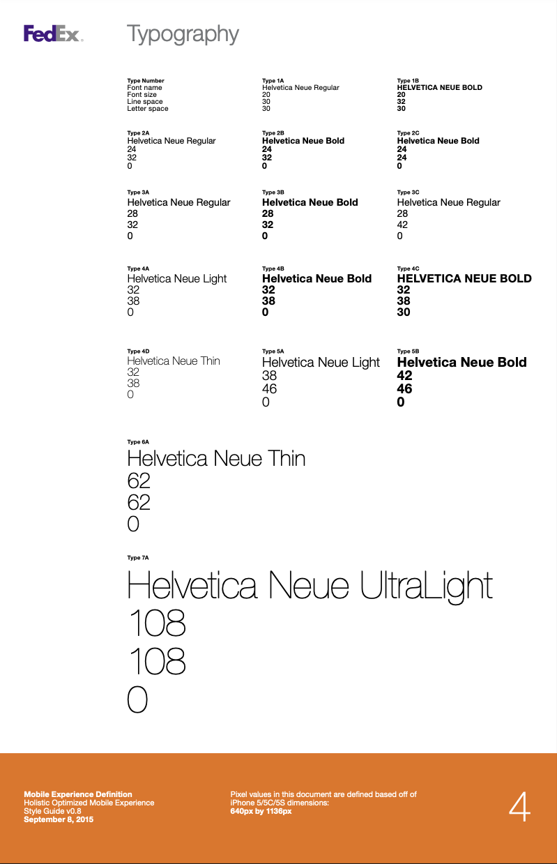 FedEx Style Guide, 2016