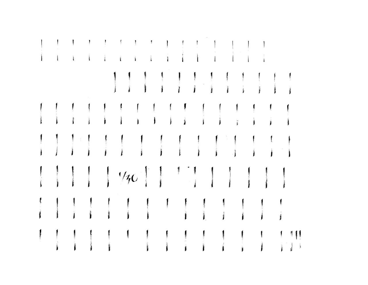 Wide chisel tip lines